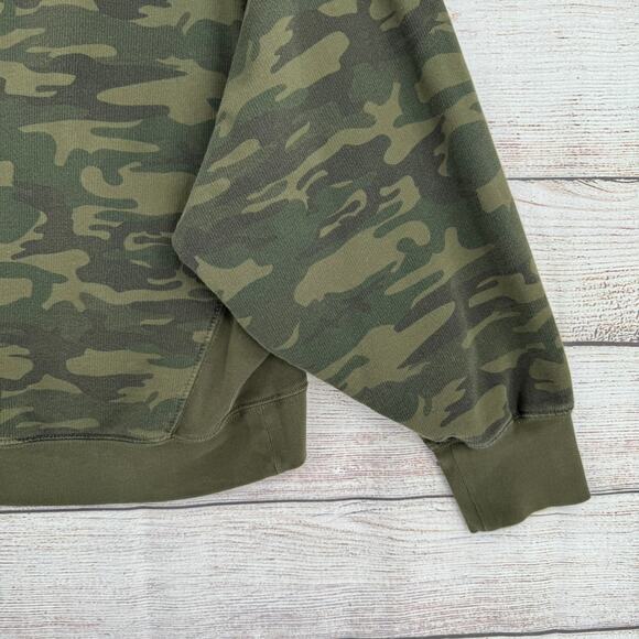 Sanctuary Camouflage Oversized Boxy Sweatshirt Womens Large Green Camo - Picture 6 of 13